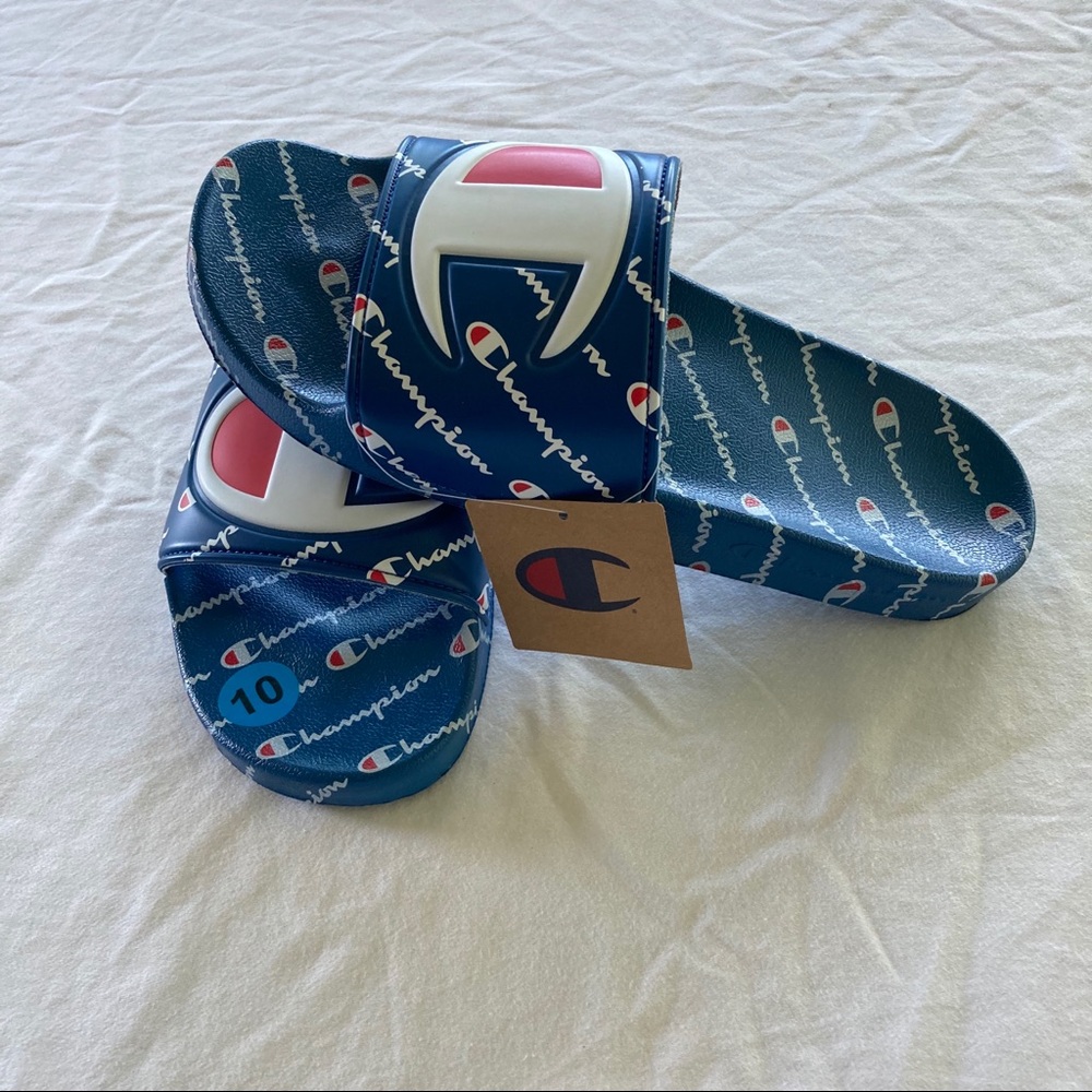 Men’s Champion Repeat Royal Slides - Picture 3 of 7